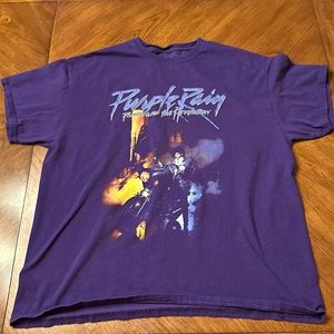 Prince Purple Rain Tee-Shirt Men’s XL.